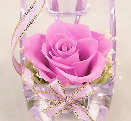 紫色玫瑰水晶鞋 進(jìn)口保鮮花玫瑰與花藝工藝品選購指南